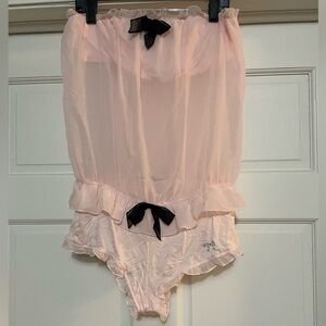 VS Sexy sheer strapless romper